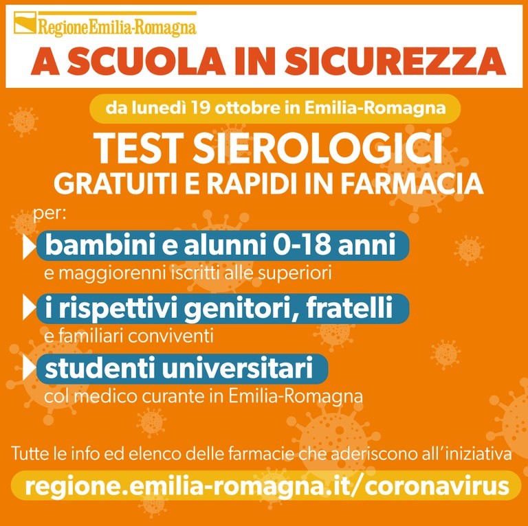 SCREENING SIEROLOGICO RAPIDO E GRATUITO IN FARMACIA 