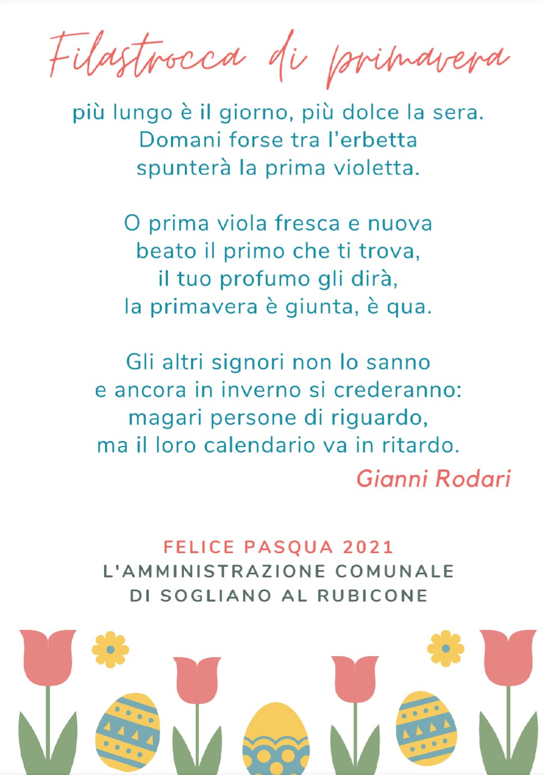 AUGURI DI BUONA PASQUA